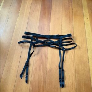 Victoria's Secret Black Strappy Accessory Size XS/S